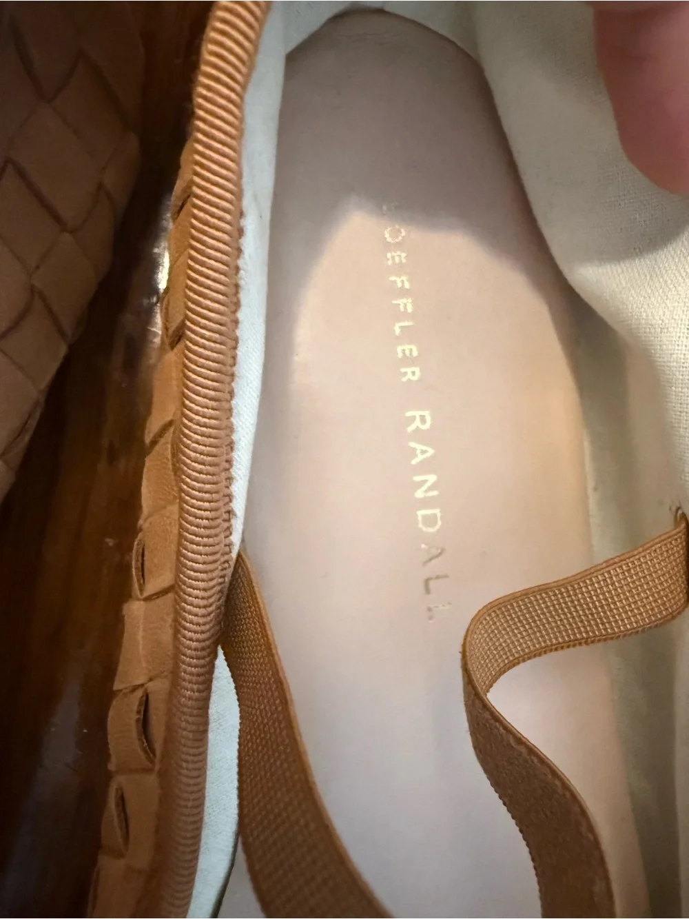Loeffler Randall Leonie Woven Flats in honey!